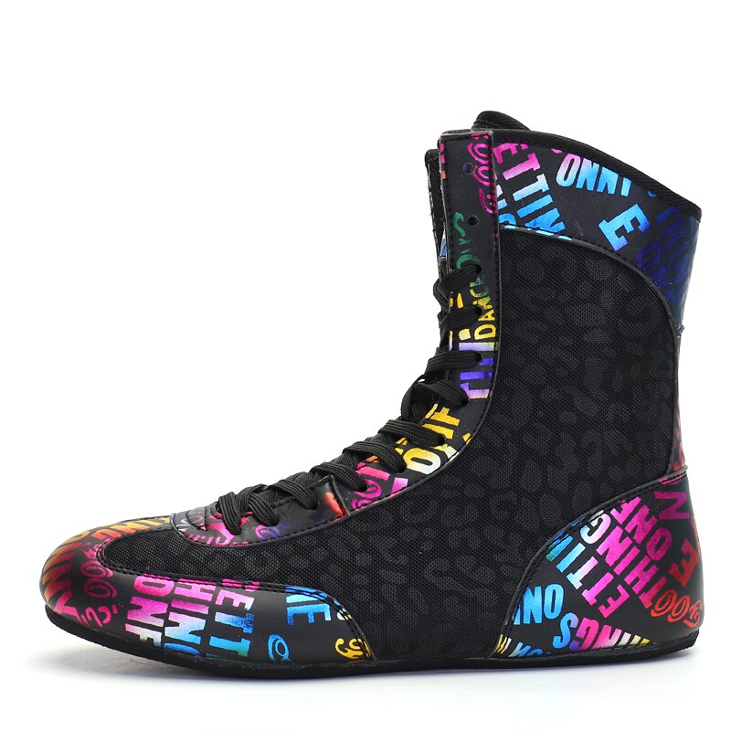 Superstar buty bokserskie męskie czarne buty zapaśnicze dla Unisex oddychające buty bokserskie dla mężczyzn antypoślizgowe Big Boy Wrestling Sneaker