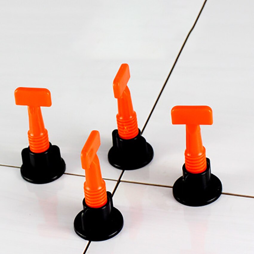 1 Set T-shape Tile Leveler Reusable Equalizer Tiling Positioning Assistant Tools Floor Adjustable Alignment Locator With Wrench