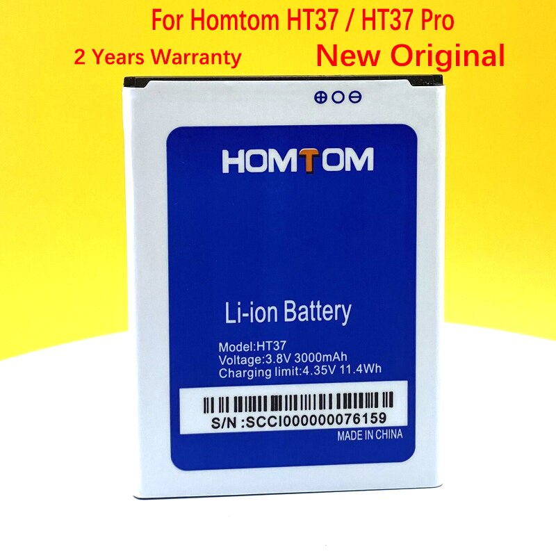 Batería de repuesto Original para teléfono móvil Homtom HT3, HT16, HT17, HT37 Pro, , en Stock + número de seguimiento