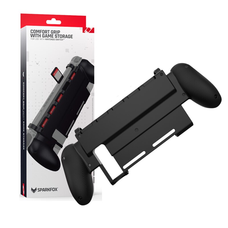 For Nintendo Switch Grip Case with 5 Game Cards Storage Ergonomic Handle Goplay Hand Grip Accessories Especially for Big Hands: Default Title