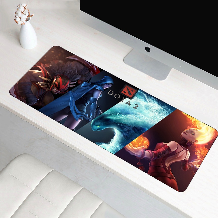 SIANCS de 70x30cm Dota 2 grandes alfombrilla de ratón de goma XL velocidad Gamer Gaming Mousepad ordenador portátil Lockedge de alfombrilla de ratón teclado Pad