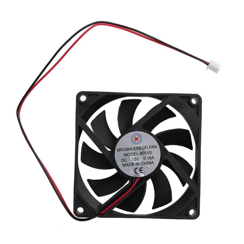 Low Noise 8015S DC12V 0.16A 80x80x15mm Brushless DC Cooling Fan Radiator