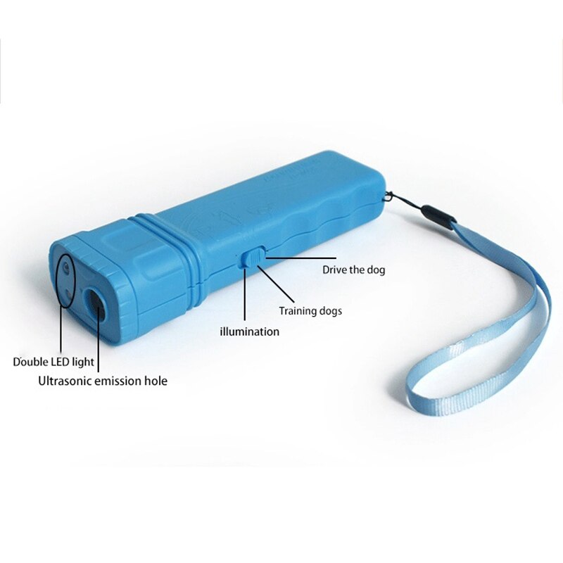 Handheld Dog Ultrasonic Trainer With Flashlight Function Multifunctional Dog Repellent Device Dog Trainings