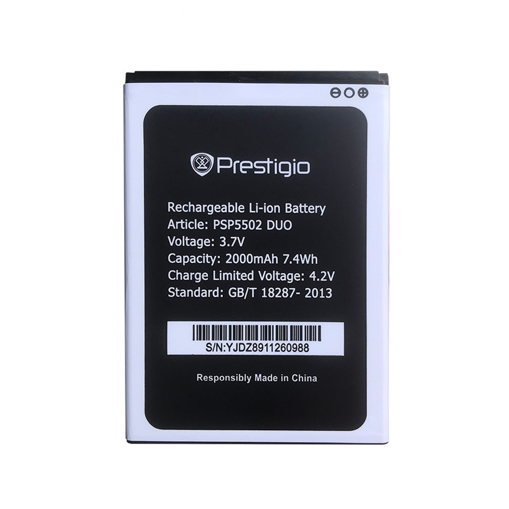 3.7V 2000mAh PSP3507 PSP5502 batterie de téléphone pour Prestigio Wize N3 PSP3507DUO PSP 3507 DUO PSP3508 PSP5502 Batteries