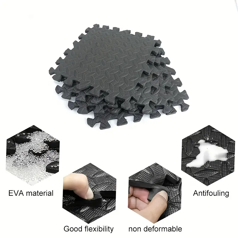 Alfombra de Fitness EVA Puzzle 8/16/24, estera de juego de espuma entrelazada para bebé, alfombra de Fitness de costura suave impermeable antideslizante sin BPA