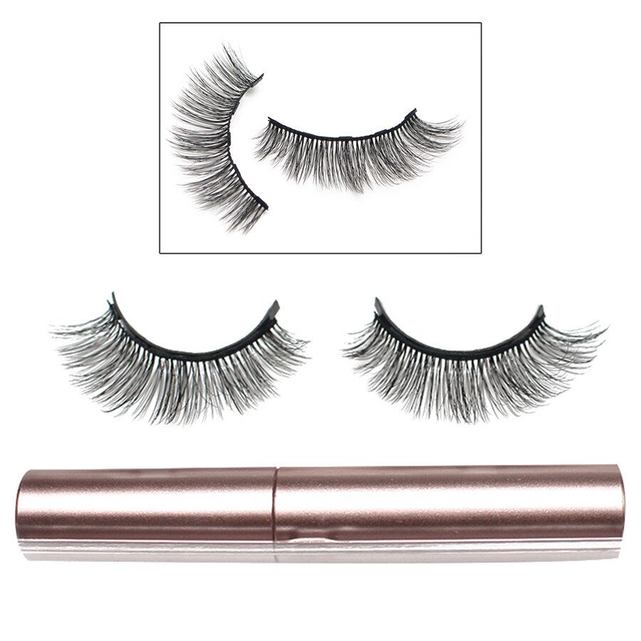 Set di ciglia magnetiche 3D impermeabile duraturo Eyeliner magnetico naturale magnete ciglia estensione trucco Kit ciglia finte: SA124