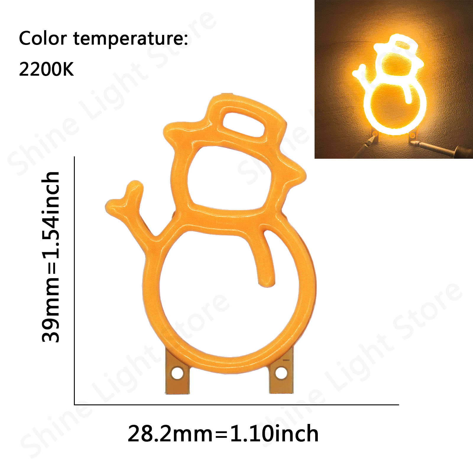 Velas LED COB Micro Flash Edison 3V LED diodo de filamento de Color de cumpleaños decoración de letras de amor accesorios de bombilla DIY: Beige