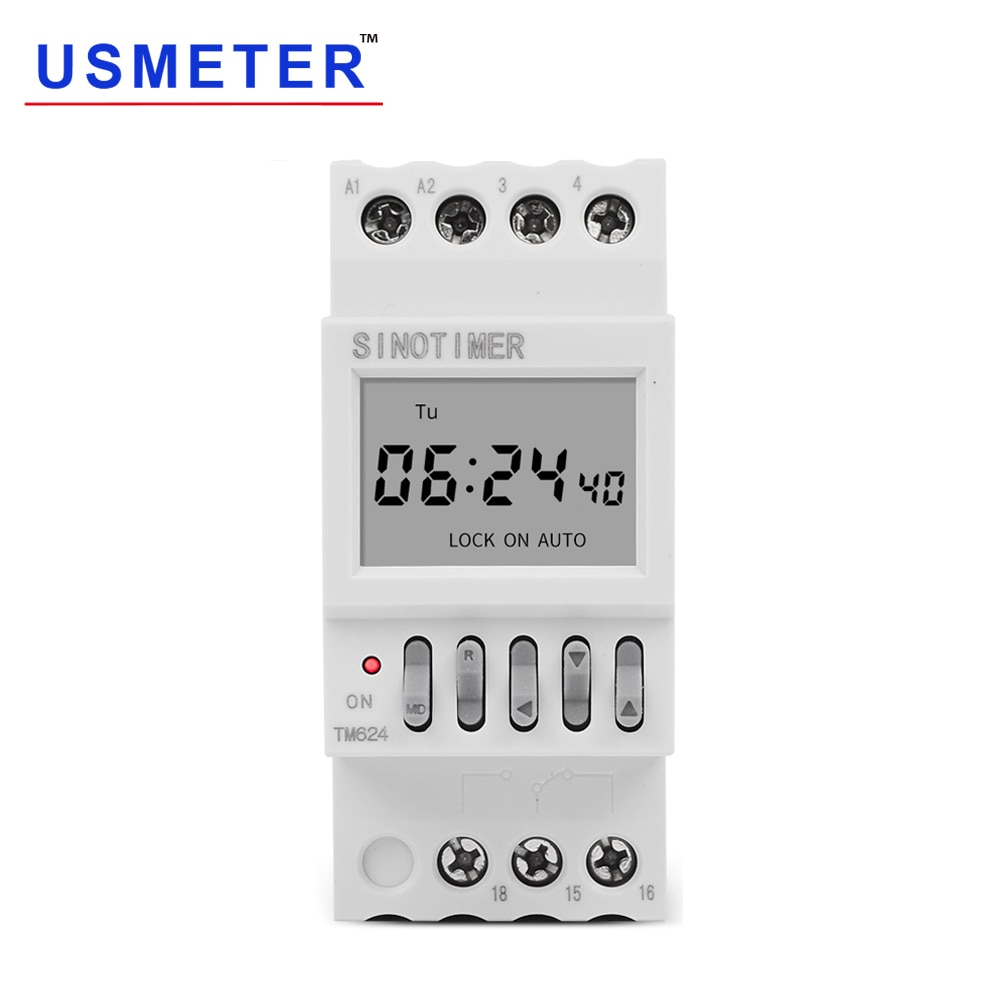 220V 16A 50Hz 40 Groups School or Factory Bell Controller 1 Second Interval Ring Timer Switch Second Control Timer Clock