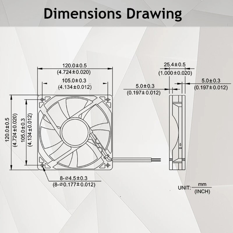 120X120X25Mm Ventilator 12025 5V Dc Borstelloze Computer Koelventilator 2200Rpm Usb 2 Pin dual Kogellager Pc Computer Case Cooler