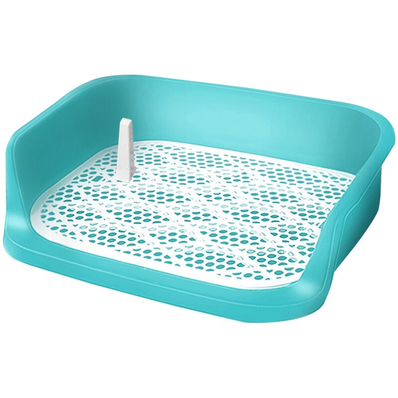 Grand bac à litière pour chien, bac à litière pour animaux de compagnie, toilettes d&#39;entraînement pour chiens et chats, toilettes anti-éclaboussures: Teal