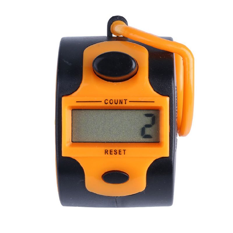 7 couleurs numérique main compteur de comptage ABS 5 chiffres presse manuelle Clicker LED rétro-éclairage enregistreur 2.7x5.4 cm: O