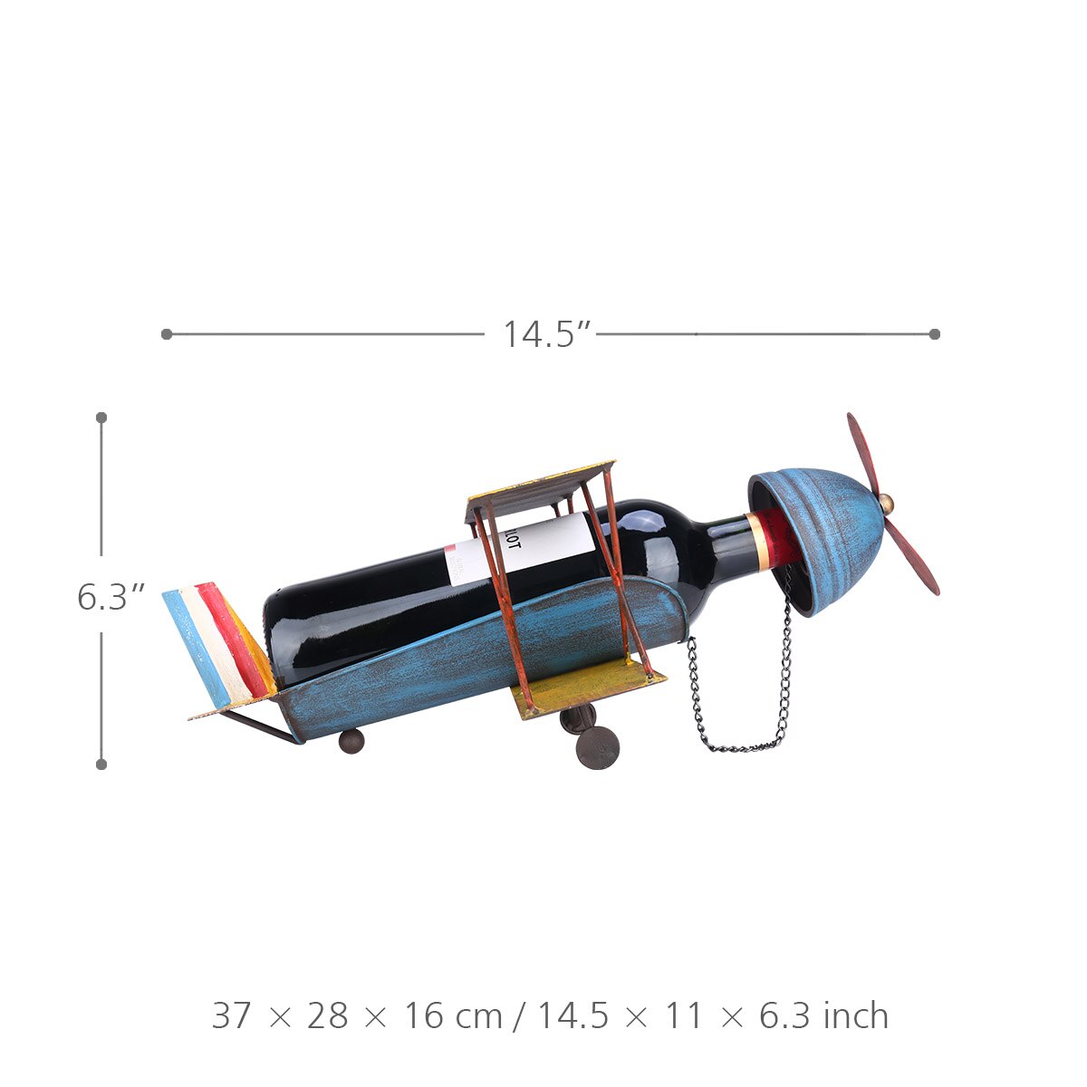 Porte-bouteille à vin en métal | Avion, support pour whisky, porte-bouteille, plateau pour boire, décoration de Bar