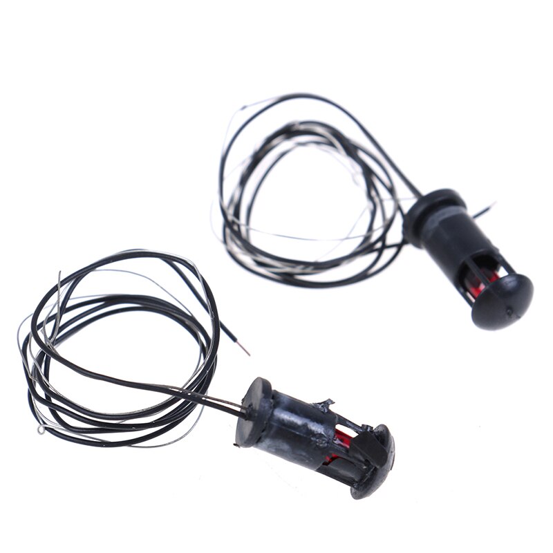 2 sztuk modelu światła ogród robić domku dla lalek trawnik lampa DIY piaskownica stołowa krajobraz