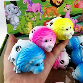 12pcs Dinosaur Model Venting Balls Squeeze Pressure Ball Decompression Squishy Toy Combination Pressure Relaxation Toy Ball: 013