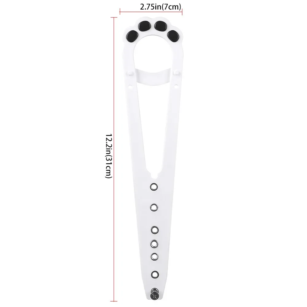 Katzen tür halter Verriegelung verstellbare Katzen tür Alternative, um Hunde aus Katzen toiletten und Food Flex Latch Strap fernzuhalten: WHITE