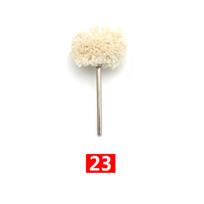 2,35mm, , 1 Uds., Mini cepillo de alambre, taza de rueda, juego de cepillos de alambre de acero y latón, vástago para herramientas rotativas eléctricas Dremel, amortiguador de pulido: Negro