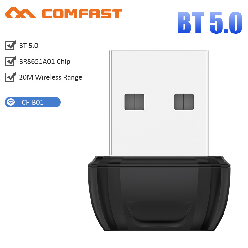 USB Bluetooth Transmitter Receiver 5.0 Adapter for PC Speaker Mouse Music Audio Receiver Dongle aptx USB Bluetooth 5.0: CF-B01