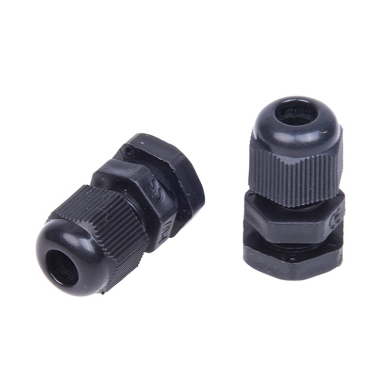 30Pcs PG07 3mm to 6.5mm Diameter Cable Glands Plastic Fasteners