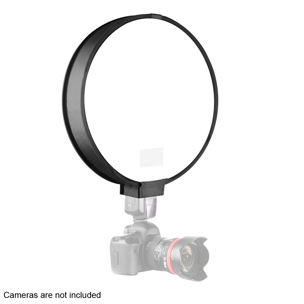 40Cm 30Cm Ronde Universele Portable Speedlight Softbox Flash Diffuser Op-Top Soft Box Voor Camera Flash Licht diffuser