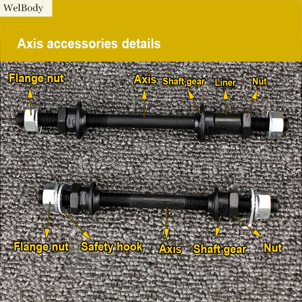 Fahrrad Achse Mountainbike Schnellspanner Vorne und Hinten Hohlwelle Hub Achse Rennrad Quick Release Teile Im Freien Werkzeuge