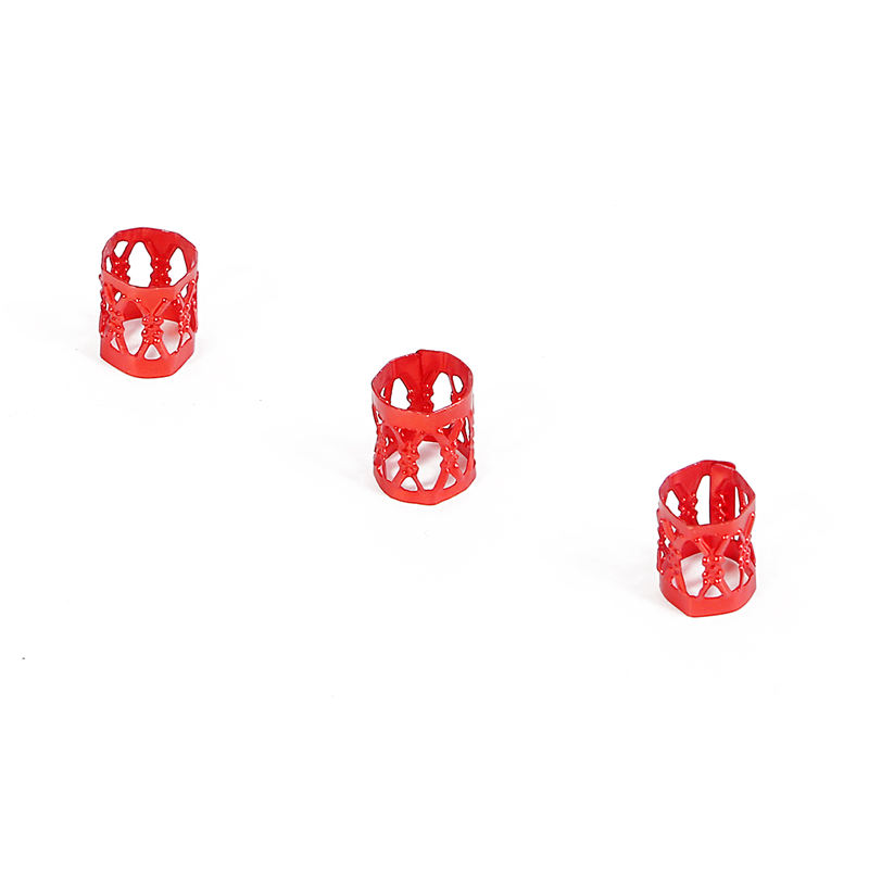 50 stk/pakke 8mm 8 farver blandede perler til tøj dekoration justerbare hår fletringe manchet klips syning håndværk diy rør smykker: 03
