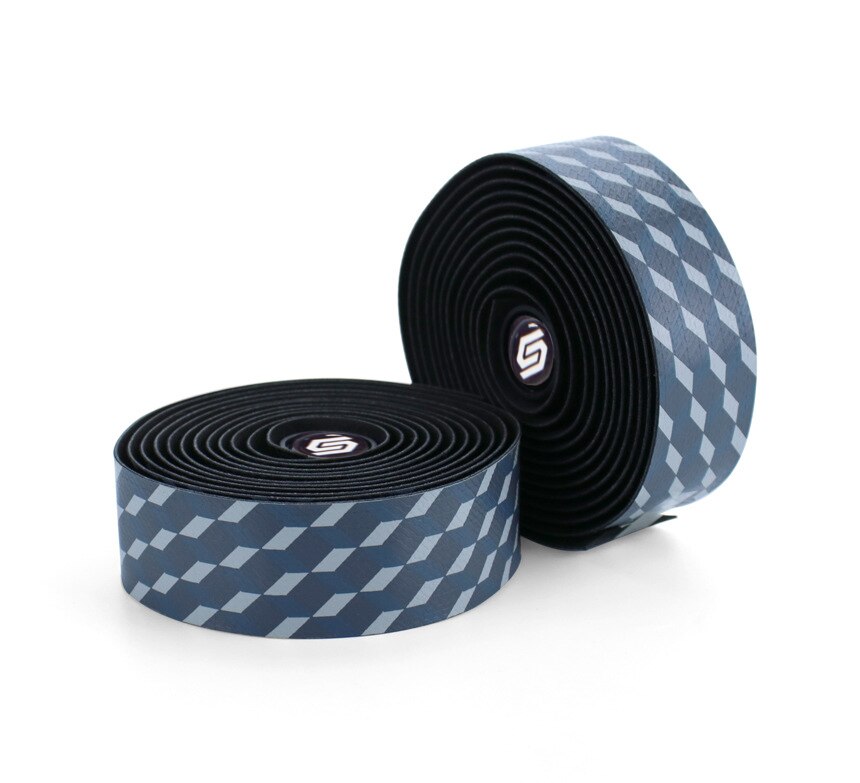 Bicycle Handlebar Strap 3D Solid Square Pattern Road Bike Straps Sweat-absorbent Non-slip Handlebar Winding Strap: Ti