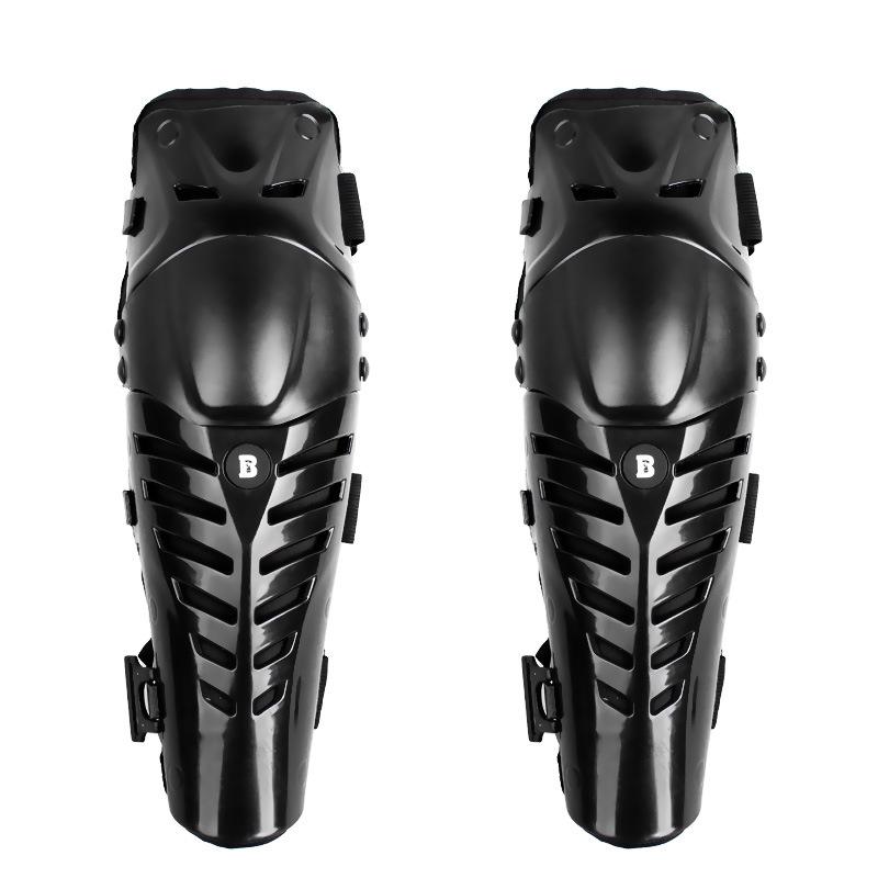 2pcs Motorcycle Racing Motocross Knee Leg Protector Pads Guards Protective Gear Motorcycle Accessories: black