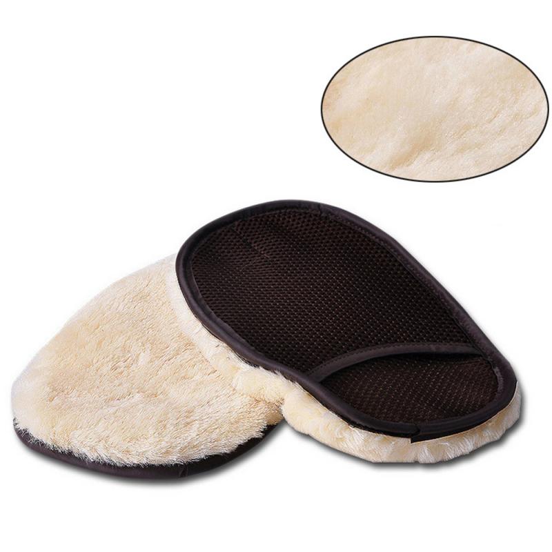 Car Styling Wool Soft Car Washing Gloves Cleaning Brush Motorcycle Washer Care