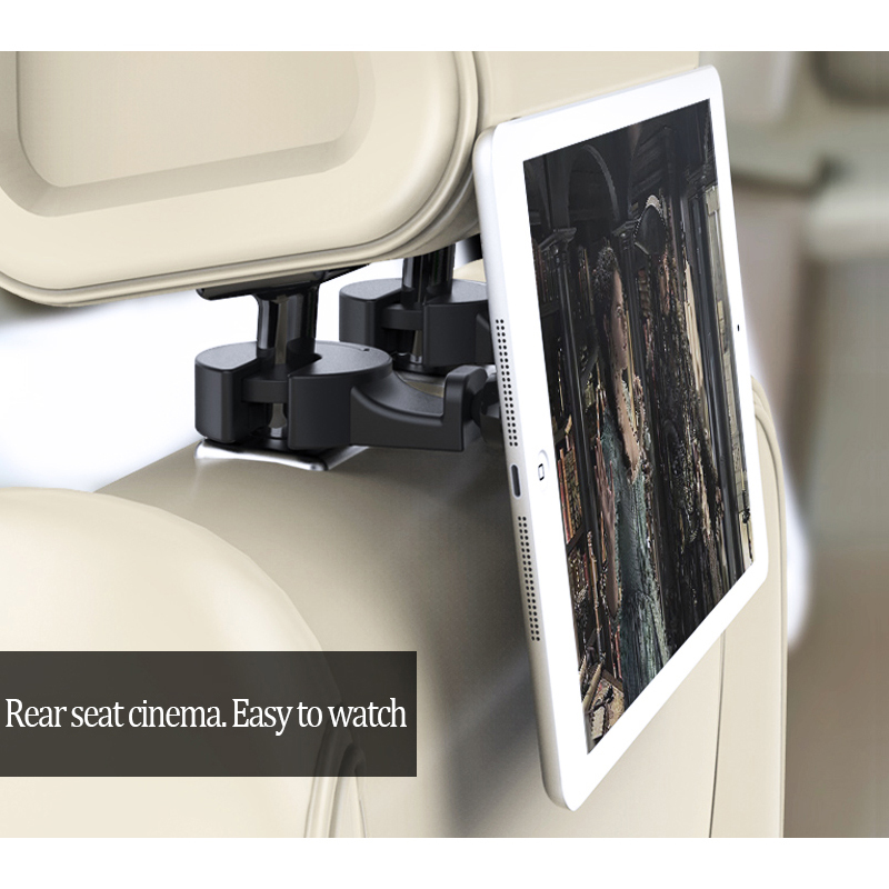 Mobiele Telefoon Tablet Stand Auto Achterbank Houder Voor Mini Ipad Telefoon Beugel Multifunctionele Auto Haak Draaibaar Magnetic Base mount