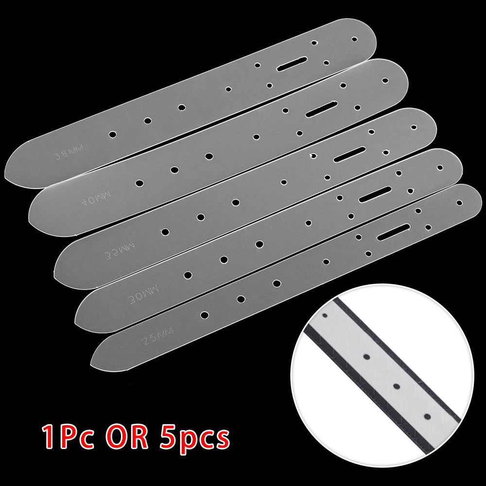 1/5Pcs Belt Buckle Head End Orientate Punch Hole Templates DIY Leather Crafts Stencil Positioning Tool Belt Punching Mould