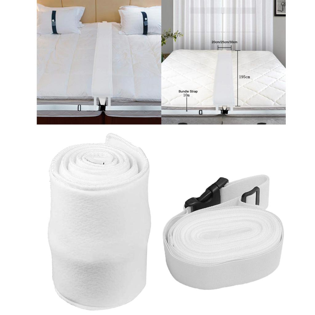 Bred seng bro twin xl til king konverter kit madrasforlængerforbindelsesrem til hotelværelse (twin xl til king): 30cm