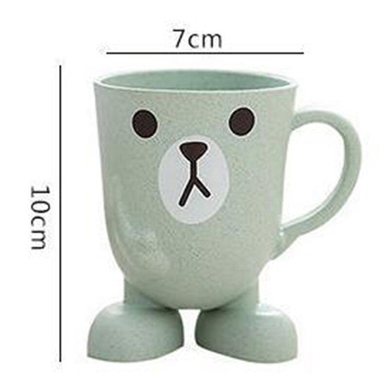 Babybekers drinkwater tandenborstel tanden wassen beker kinderen baby melkbeker mok cartoon plastic 250ml