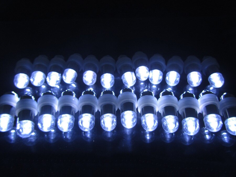 100 pièces/lot Submersible LED Mini lumière pour Aquarium batterie LED lampe lumière bleue led lumière dans ballon fête lumière
