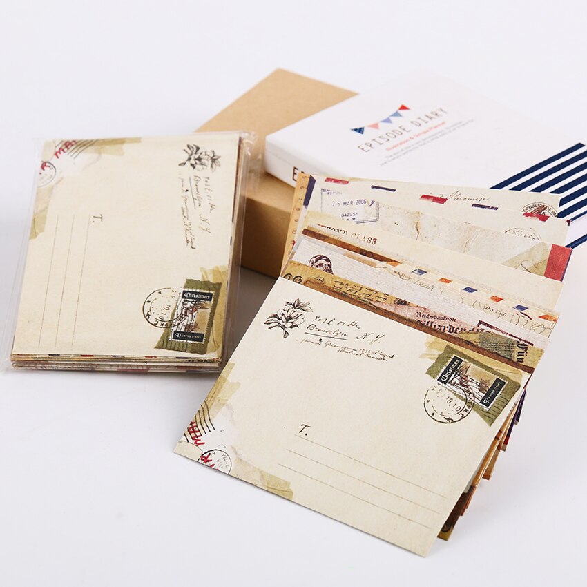 Enveloppes vintage en papier Kraft, pour cartes ,  – Grandado