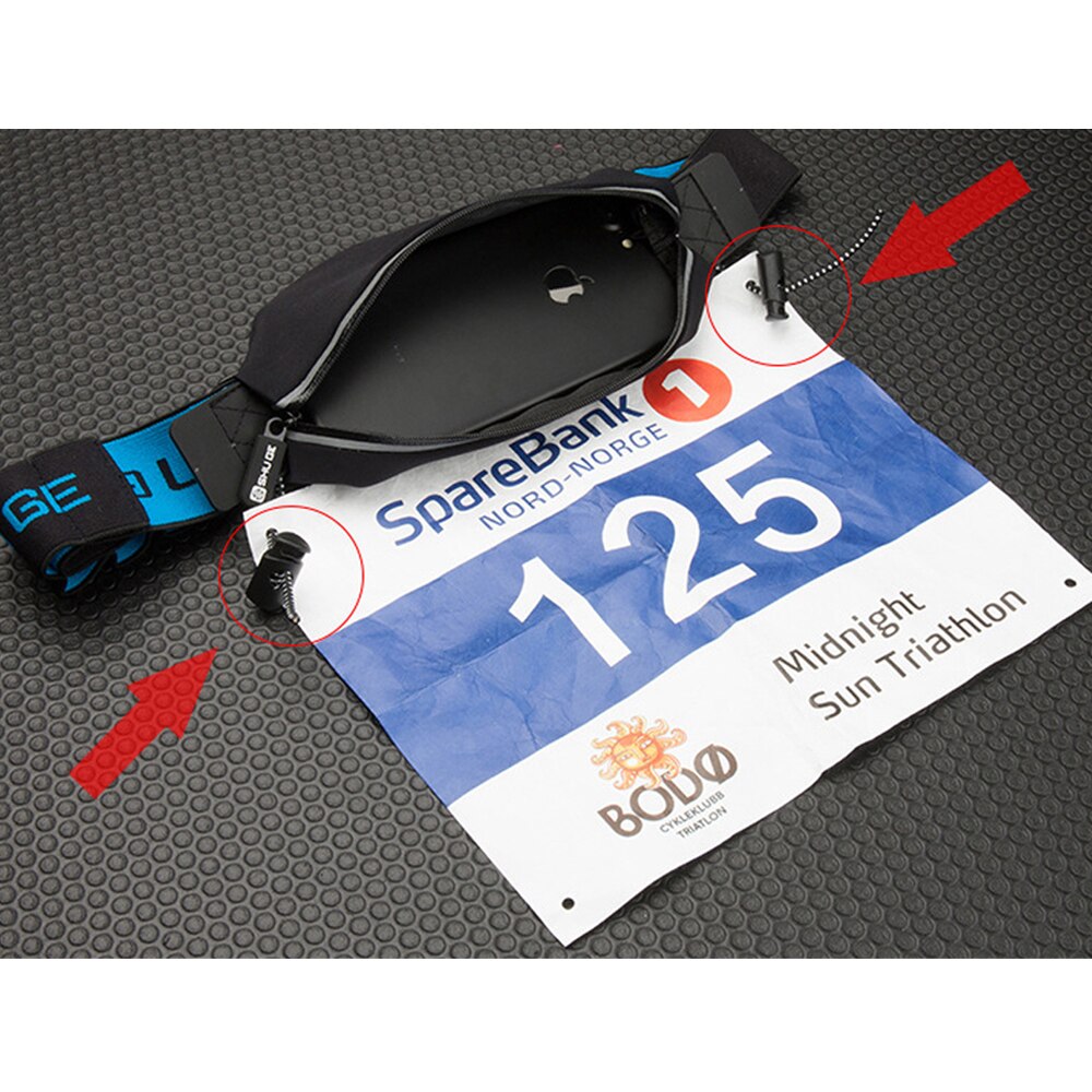 Running Race Number Belt Waist Bag Phone Bib Holder Fanny Pack For Marathon Travel Cycling Fitness Gym