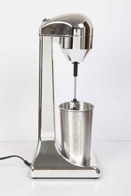 Batidora eléctrica de 220V para alimentos para el hogar, batidora multifuncional para café, batidora de espuma, enchufe europeo: silver-silver cup