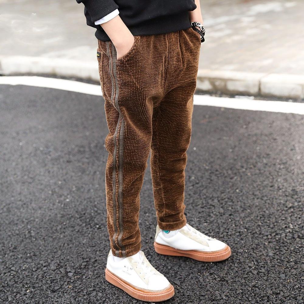 Nuovo bambino di Modo Del Ragazzo di Inverno Pantaloni per 2-12T Anni per Bambini di Velluto A Coste Dei Pantaloni Dei Ragazzi di Velluto Spessore Caldo casuale Pantaloni Abbigliamento per Bambini