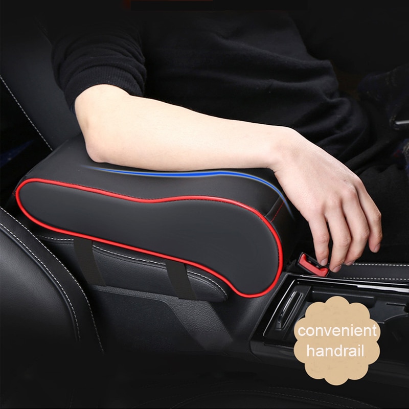Leather Car Central Armrest Pad Universal Auto Center Console Arm Rest Seat Box Mat Cushion Pillow Cover Vehicle Car Styling