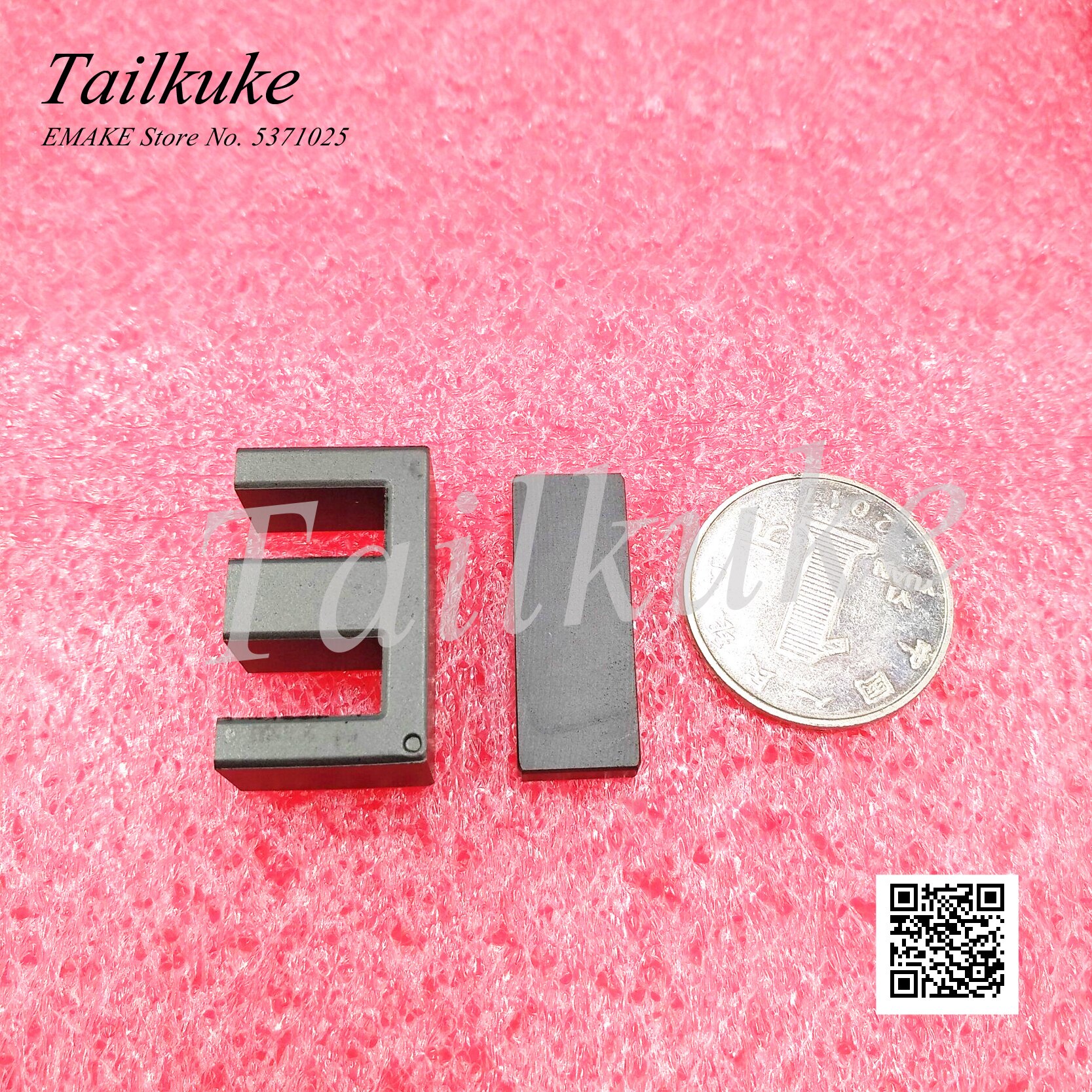 EI28 Magnetic Core Vertical Bakelite Skeleton 5 + 5 Transformer Ferrite Core EI28 Plane PC40 Material