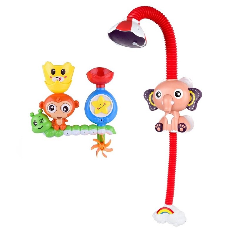 Baby Bath Toy Elephant Spray Toddler Electric Shower Boys Swimming Water Toys Yellow Duck Cute Turtles Dinosaur Egg for Kids: A001-HD2a
