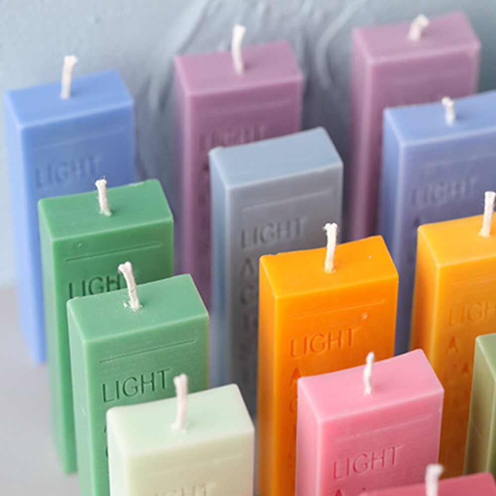 Candle Mold Reusable Handmade Candle Making Model Letter Candle Mould Simple Style Scented Candle Mould DIY Candle Craft