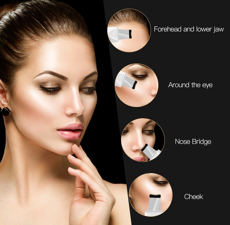 Skin Scrubber Deep Face Cleaning Machine Peeling Shovel Facial Pore Cleaner Face Skin Scrubber Lift Machine