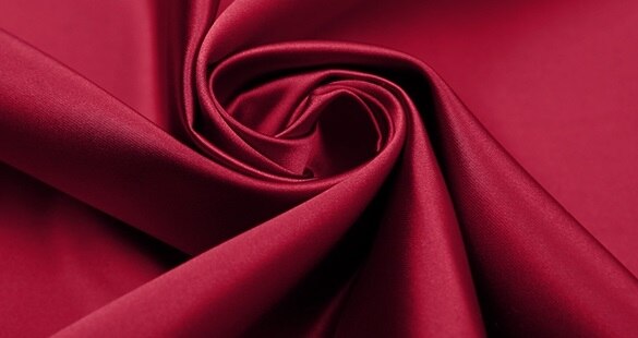 Satin Plain fabric brocade fabrics rayon material for sewing fabric for DIY: Burgundy