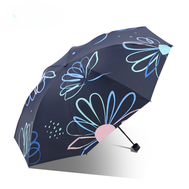 Authentieke Bescherming Tegen De Zon En Anti-Uv Parasol Draagbare Opvouwbare Parasol Paraplu Voor Zowel Regen Als Zonneschijn: green