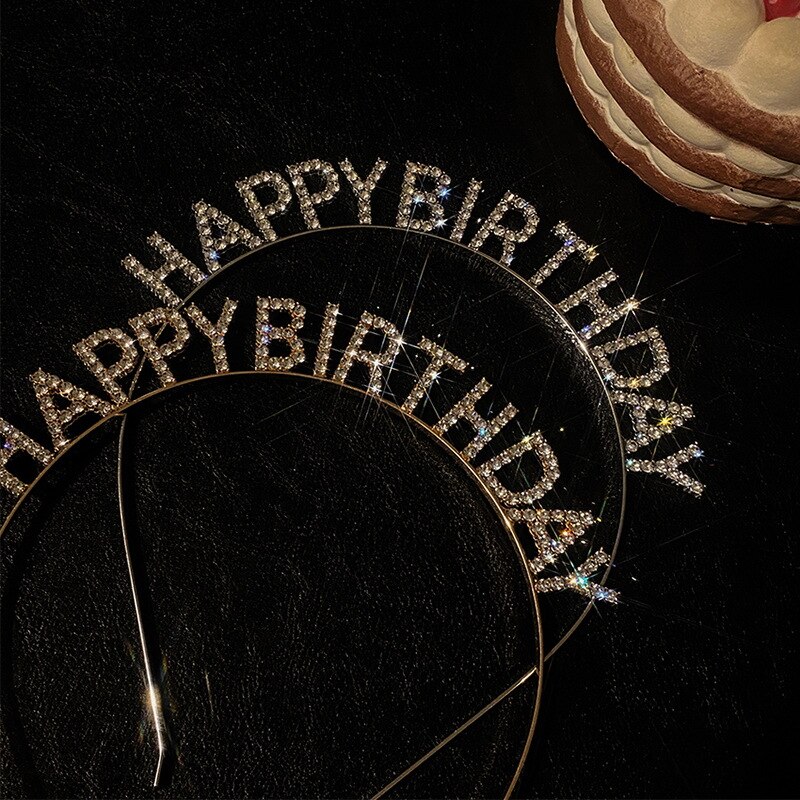 Happy Birthday European And American Birthday Party Headgear Headband Female Letters Happy Birthday Headband Women