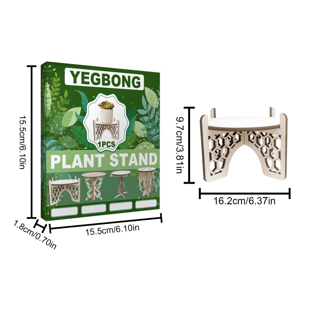 Bamboo Plant Stand Wood Plant Stand Small Plant Stand Indoor Plant Stand Plant Holder Plant Stand for Indoor Plants: W4