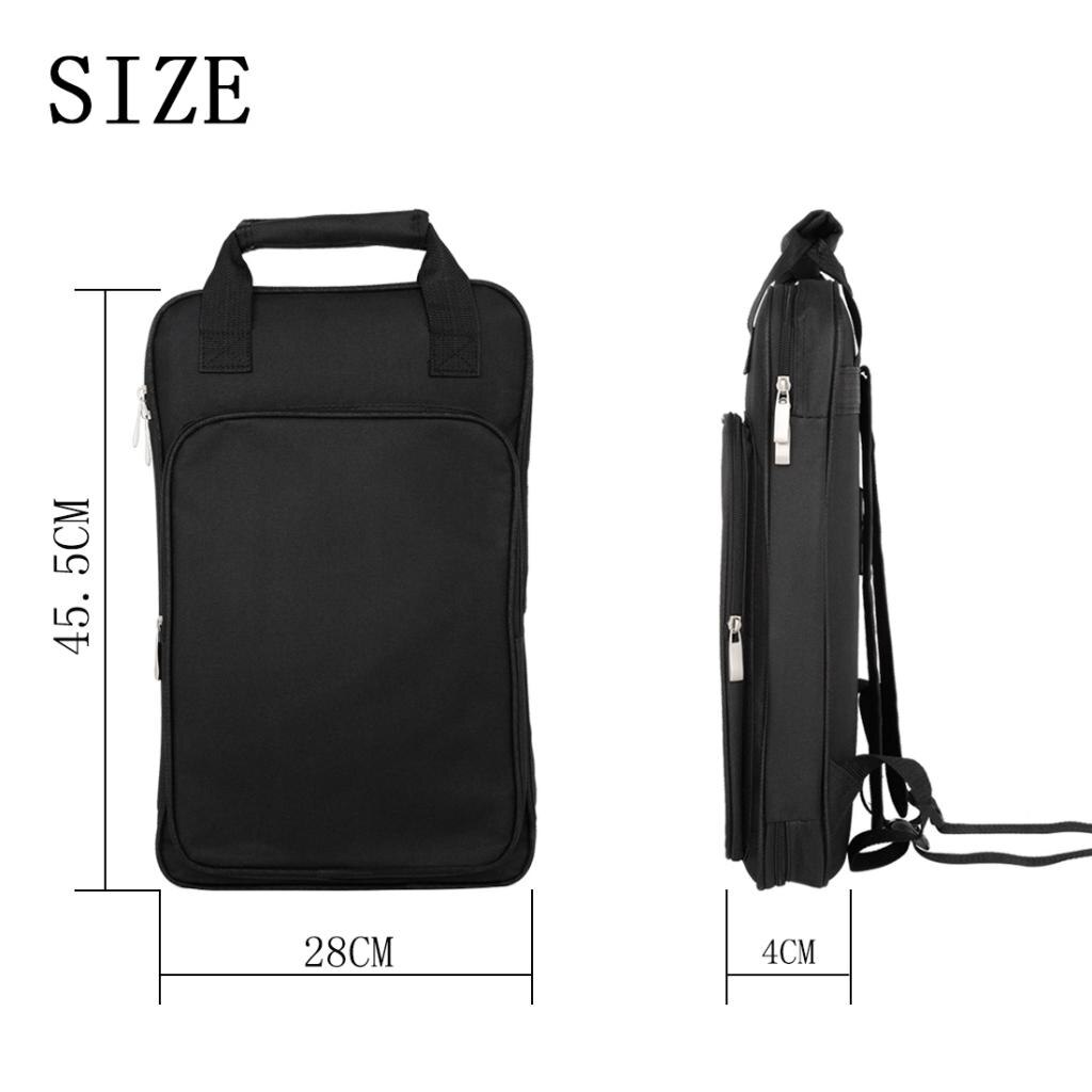 Oxford Tuch Schwarz Drumsticks Tasche Weiche Tragetasche Rucksack Für Schlagzeuger