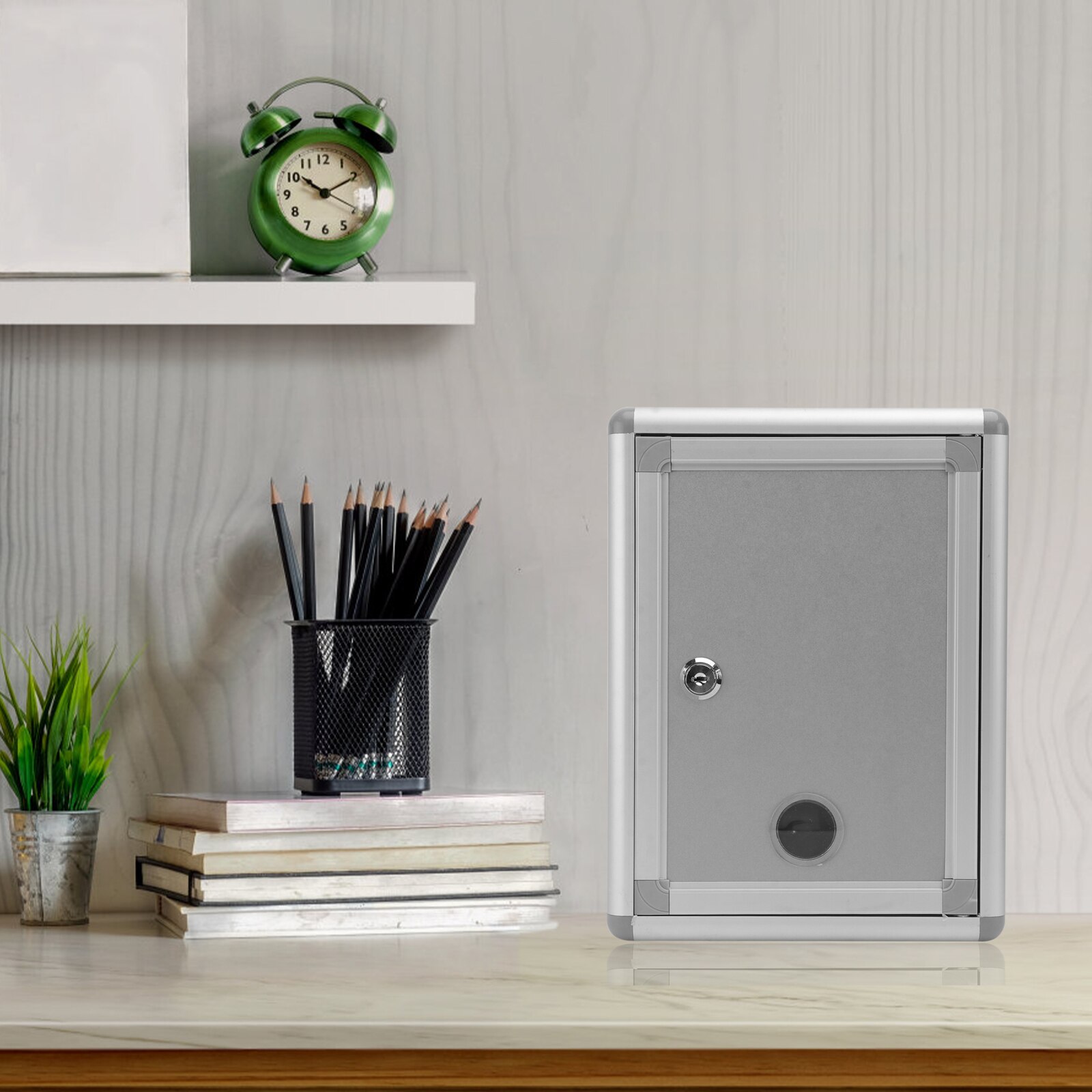 1 pcs Suggestion Box Alloy Small Wall Hanging Mailbox Complaint Box for Home Company