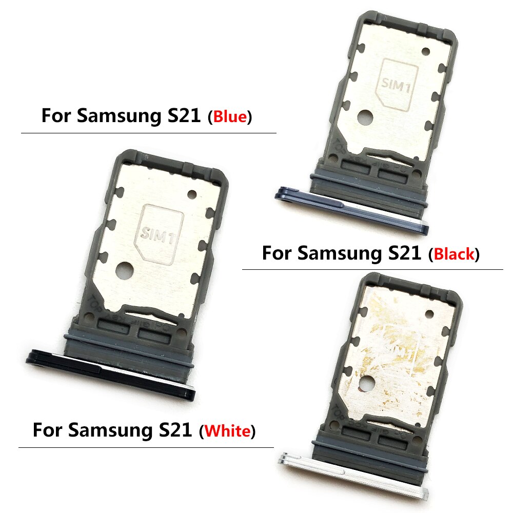 Bandeja de tarjeta SIM para Samsung Galaxy S20 Fe S21, Doble SIM, Sim Dual, Metal, plástico, Nano SIM, ranura Micro SD Holde