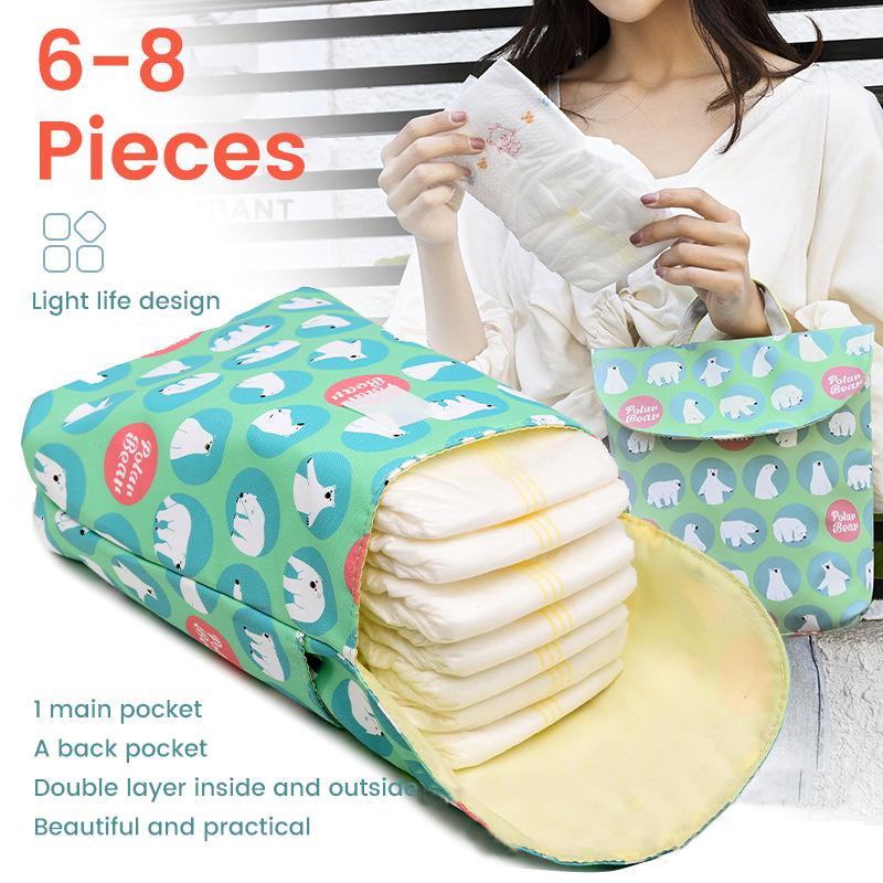 Baby ausflug lagerung tasche Windel windel sanitär Serviette lagerung beutel Tragbare hängenden tasche Mommy windel tasche